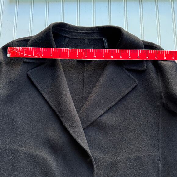 Theory Sileena Cashmere Black Soft Open front Jacket size L - Picture 8 of 9
